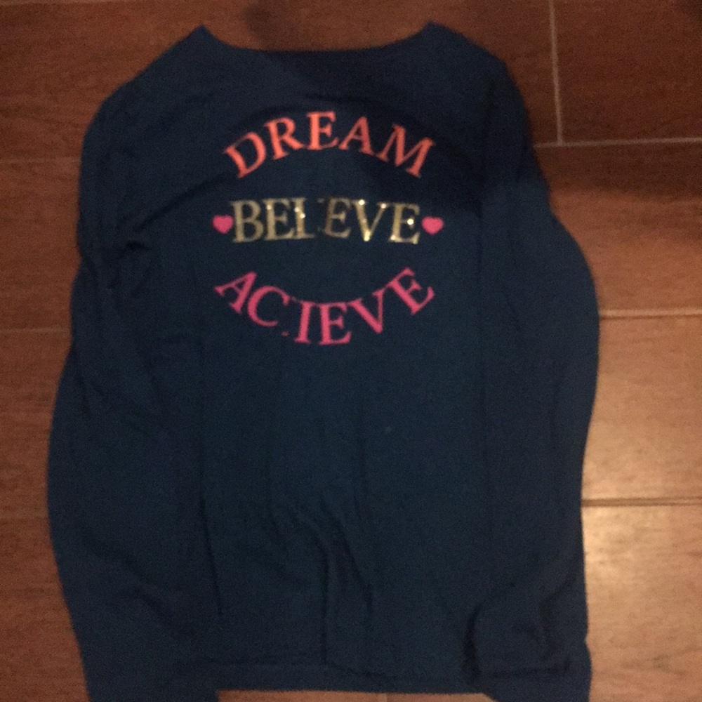 Crazy8 dream believe achieve long sleeved tee